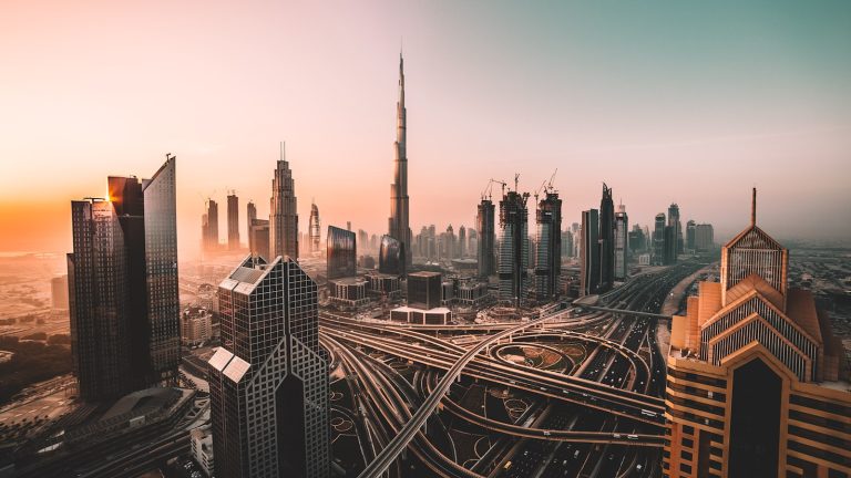 Dubai skyline and real estate towers, H1 2026 record sales