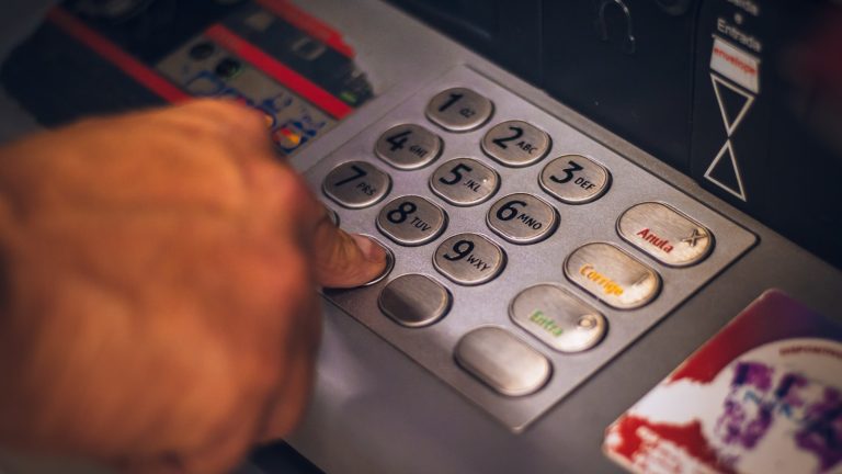 Digital banking on a laptop for a UAE free zone company
